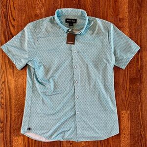 Mizzen+Main teal diamond Blue Men's Shirt